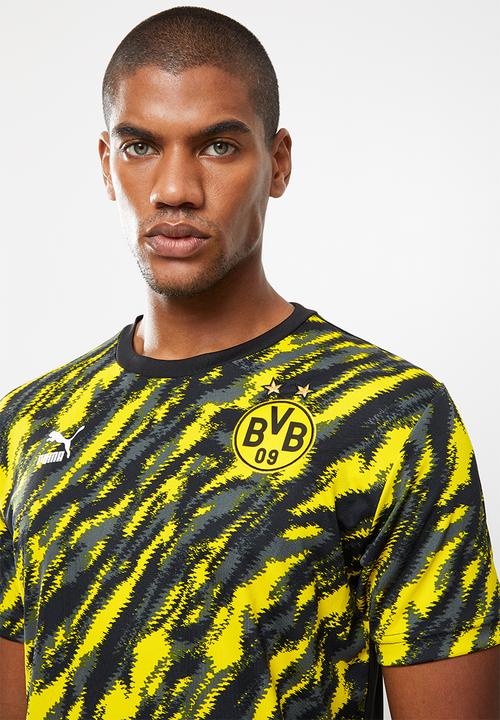 PUMA - BVB iconic MCS graphic tee - black & yellow 