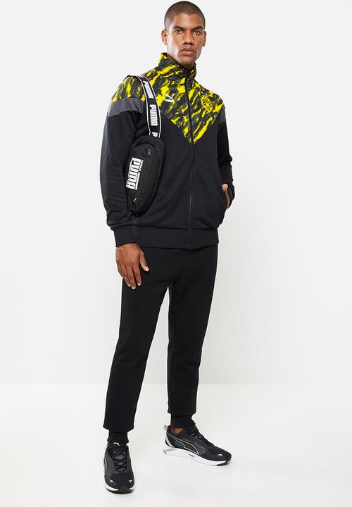 PUMA - BVB iconic MCS graphic track jacket - black & yellow 