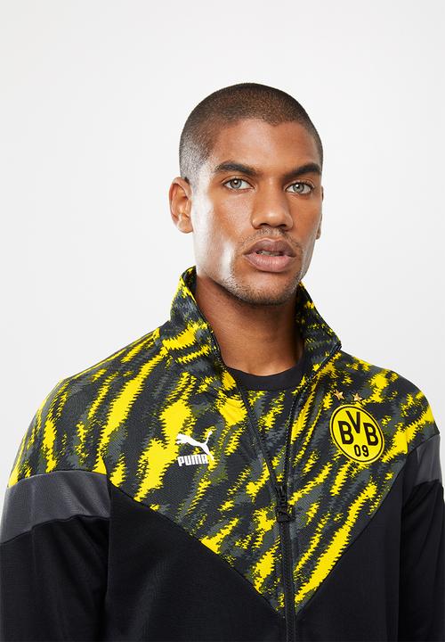 PUMA - BVB iconic MCS graphic track jacket - black & yellow 