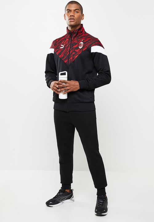 PUMA - ACM iconic MCS graphic track jacket - red & black