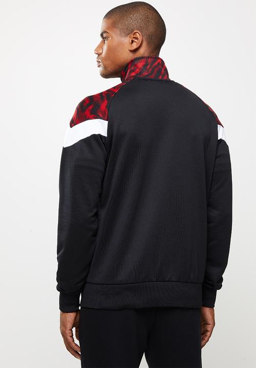 PUMA - ACM iconic MCS graphic track jacket - red & black
