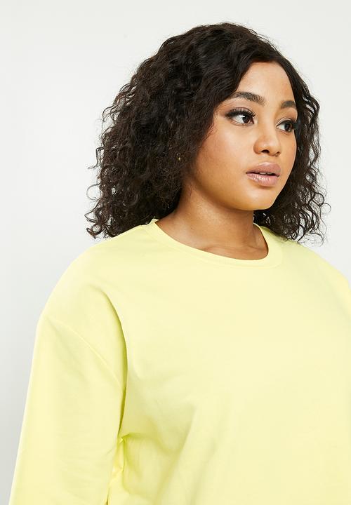 Blake - Cropped sweater - butter yellow plus