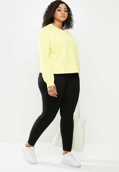 Blake - Cropped sweater - butter yellow plus