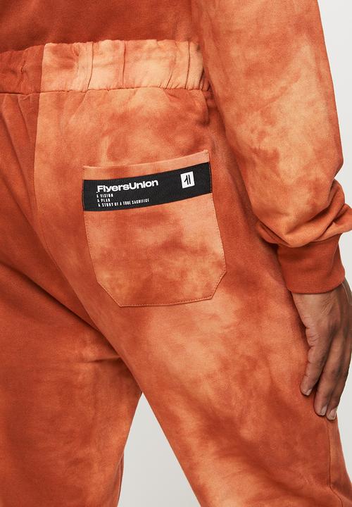 Flyersunion - Spectra-dye fleece jogger - orange