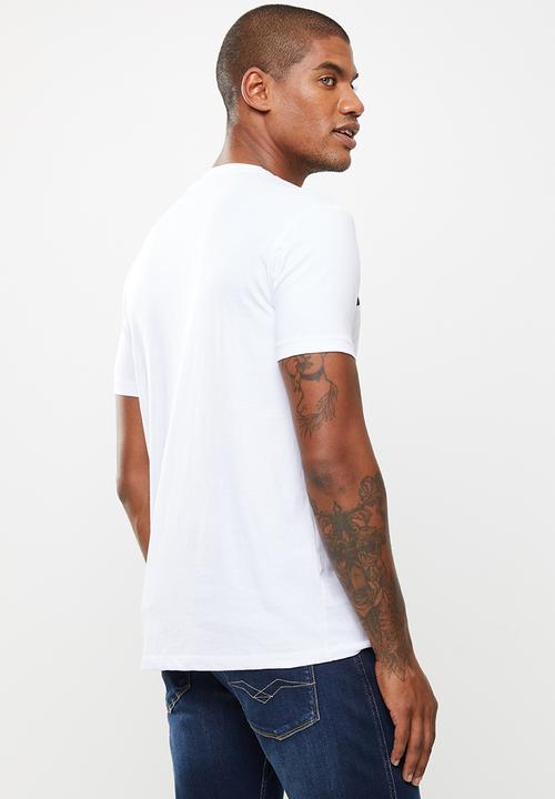 Replay - Replay retro stripe print tee - white