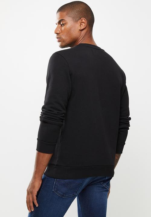 Replay - Replay denim good crew fleece - black