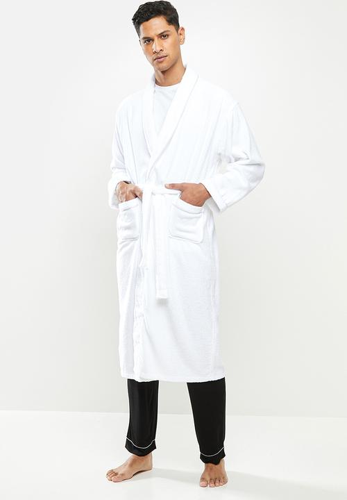 STYLE REPUBLIC - Towelling robe - white
