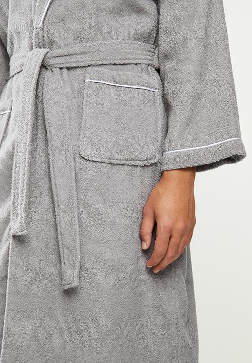 STYLE REPUBLIC - Towelling robe - grey