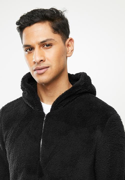 STYLE REPUBLIC - Sherpa hoodie - black