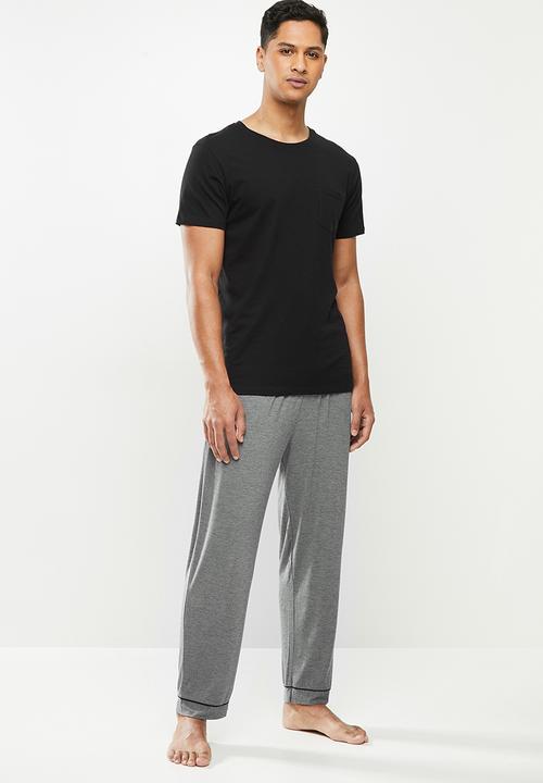 STYLE REPUBLIC - Hem detail sleep pant - dark grey
