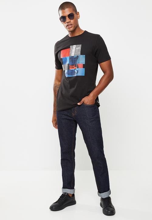 Ben Sherman - Crop guitar tee - black