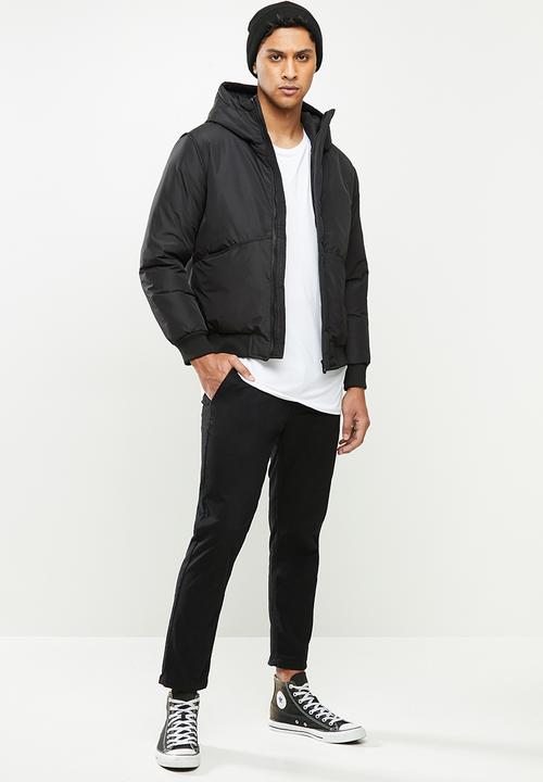 STYLE REPUBLIC - Hooded puffer jacket - black
