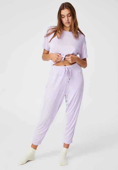 Cotton On - Sleep recovery pant - pastel lilac