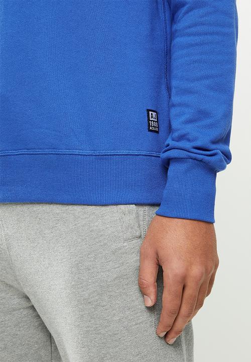 Aca Joe - Aca Joe fleece crew neck pullover - blue