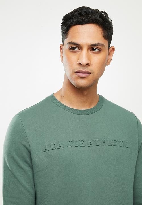 Aca Joe - Aca Joe fleece crew neck pullover - olive