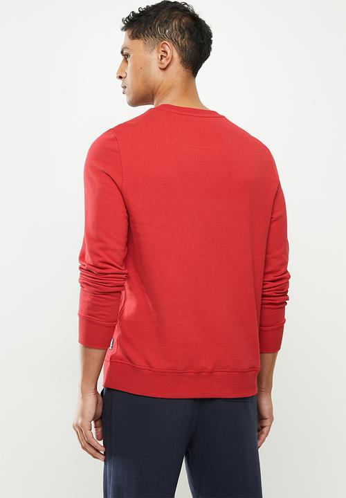Aca Joe - Aca Joe fleece crew neck pullover - red