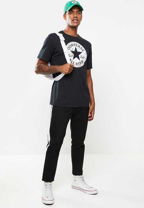 Converse - Splatter paint Chuck Taylor patch graphic tee - black