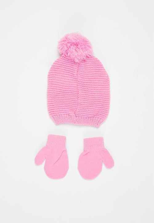 Character Group - Minnie mouse beanie & mittens set - multi