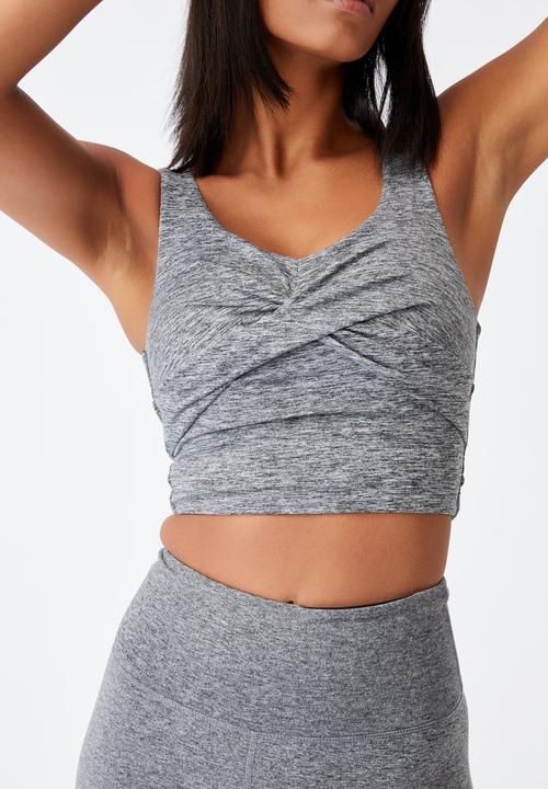 Cotton On - So peachy cross front vestlette - black marle