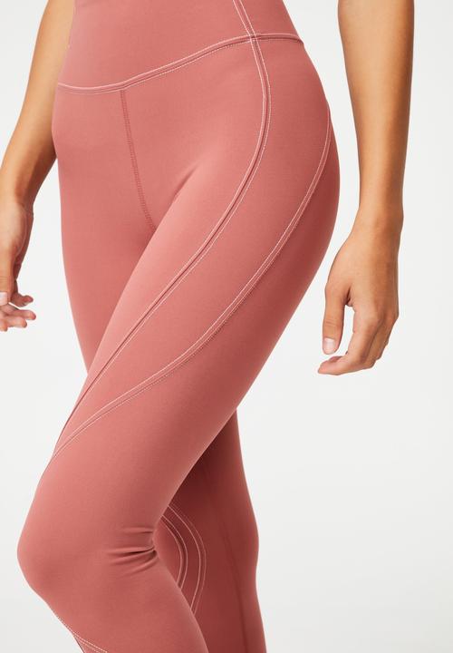 Cotton On - Stitched to perfection 7/8 tight - chestnut