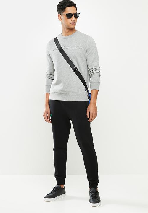 Aca Joe - Aca joe fleece crew neck pullover - grey 