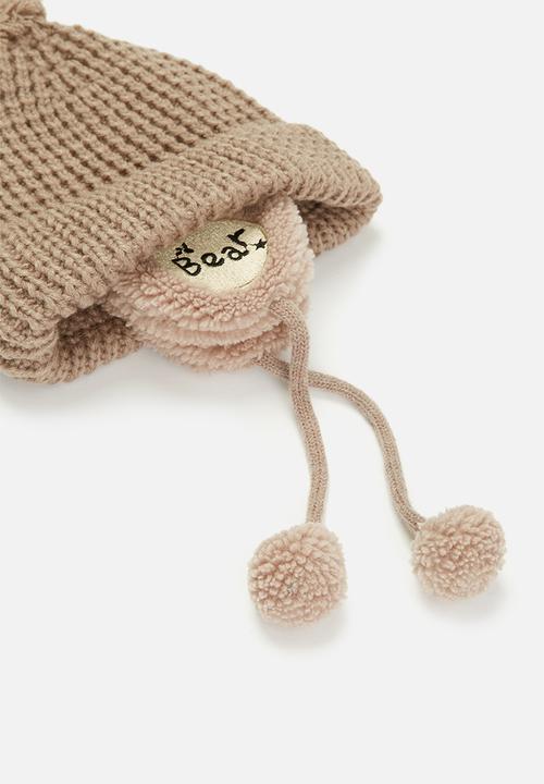 Pop Candy - Beanie & scarf set - brown