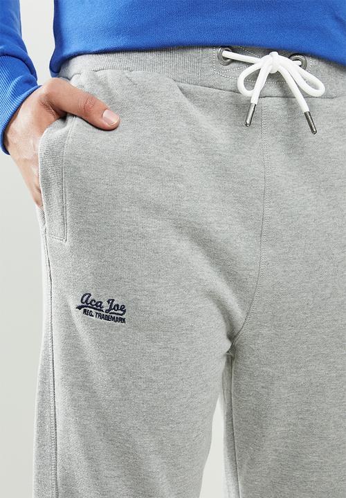 Aca Joe - Aca joe small logo jogger - grey 