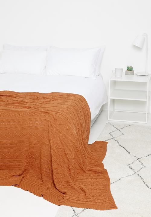Sixth Floor - Ida throw - rust