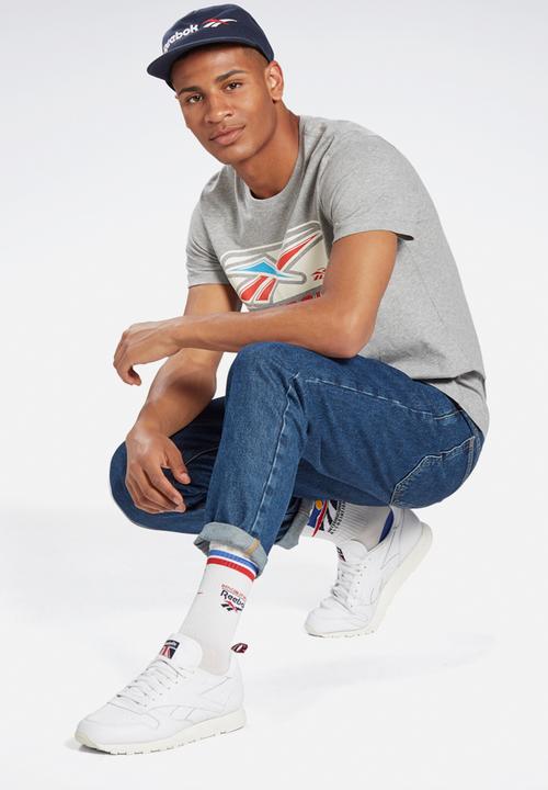Reebok - Cl soft edge tee - grey melange