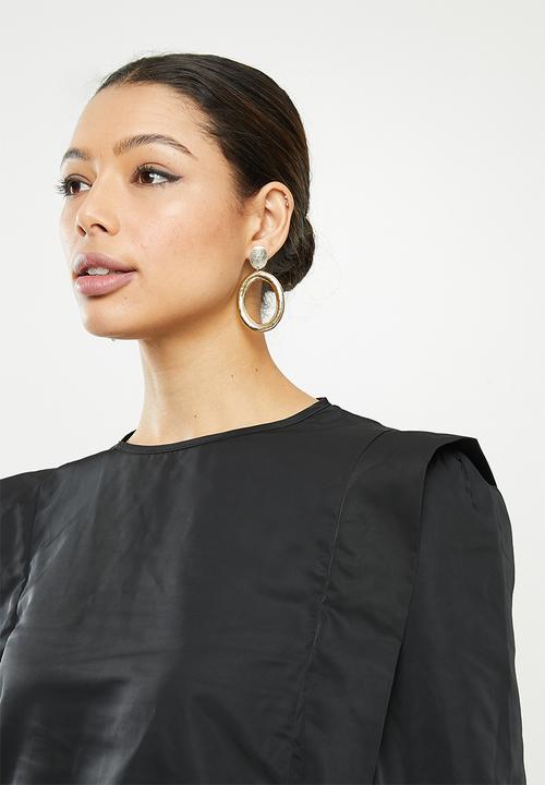 Missguided - Bold shoulder blouse - black