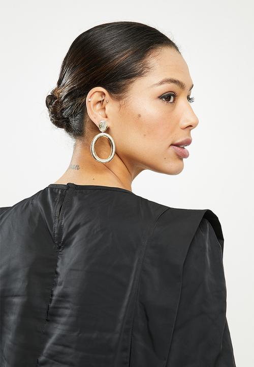Missguided - Bold shoulder blouse - black