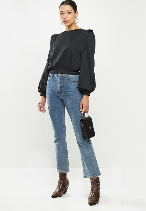 Missguided - Bold shoulder blouse - black