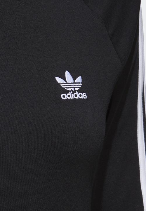 adidas Originals - 3/4 sleeve 3 stripe dress - black