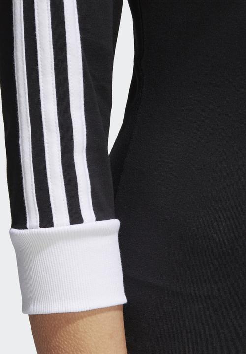 adidas Originals - 3/4 sleeve 3 stripe dress - black