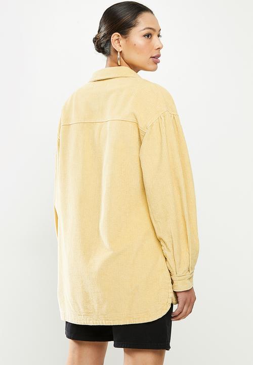 Missguided - Jumbo cord shacket - tan