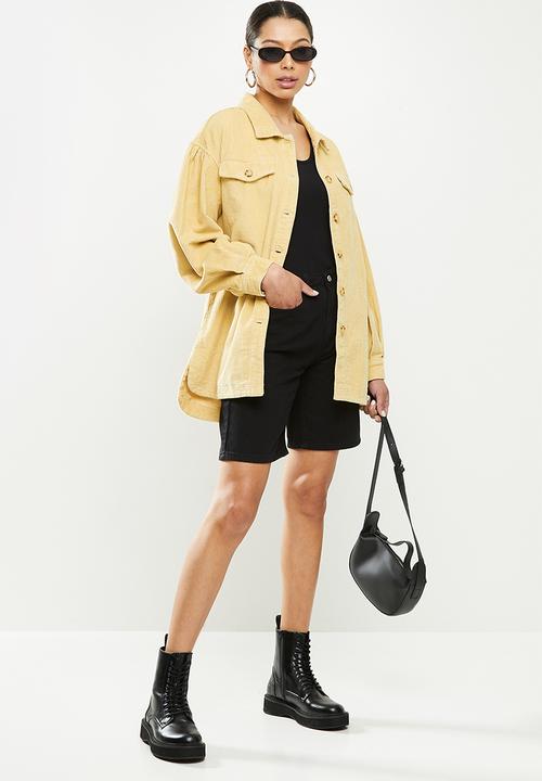 Missguided - Jumbo cord shacket - tan
