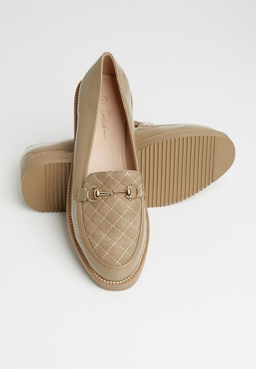 Seduction - Quilted chain loafer - taupe