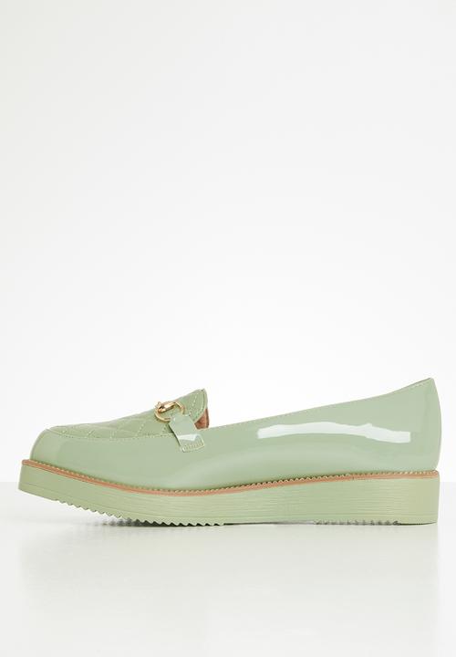 Seduction - Quilted chain loafer - sage