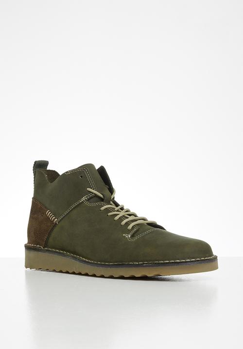 Grasshoppers - Trace leather sandiego - olive