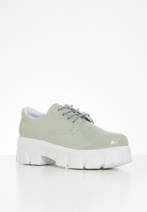 Seduction - Chunky lug sole derby - sage