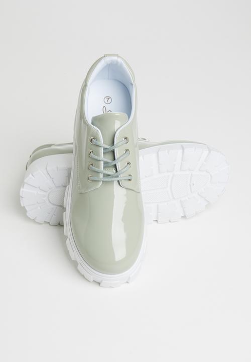 Seduction - Chunky lug sole derby - sage