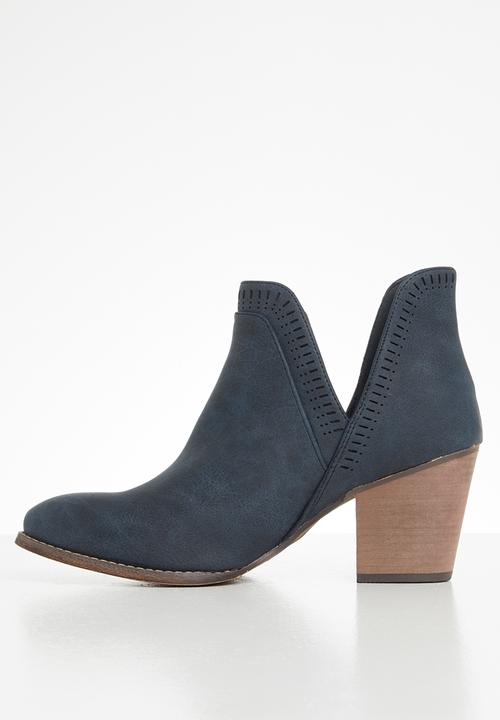 Seduction - Round toe ankle boot - navy