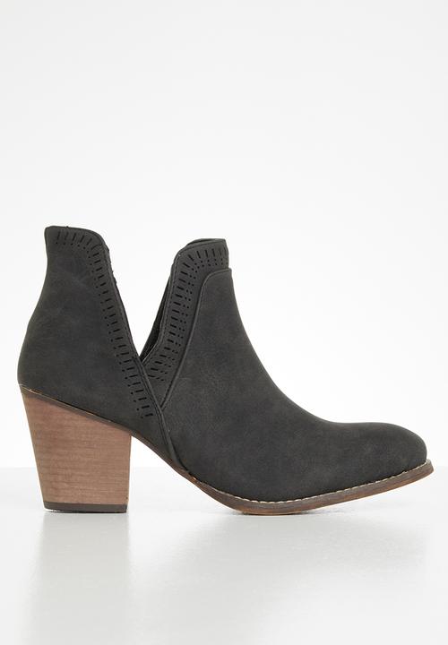 Seduction - Round toe ankle boot - black