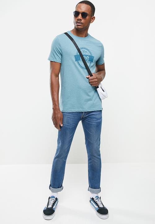 Lee  - Manufactured perfection tee - turquoise