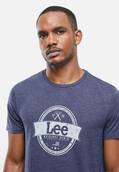 Lee  - Manufactured perfection tee - navy