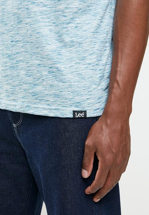Lee  - Clothing company injection tee - turquoise & white