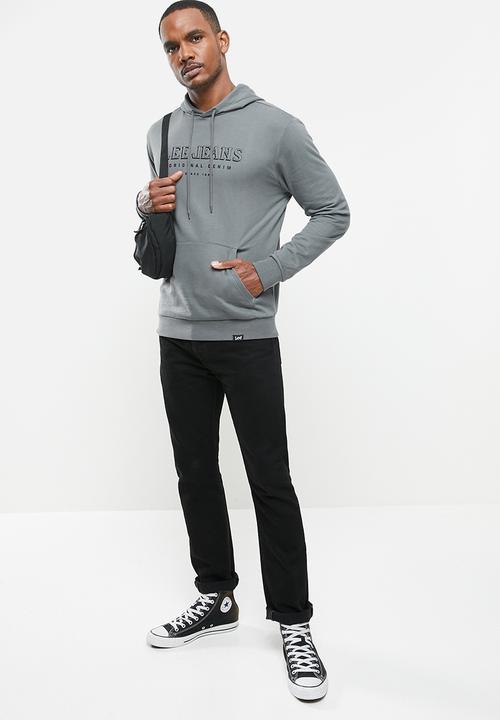 Lee  - Original denim hoodie - dark grey