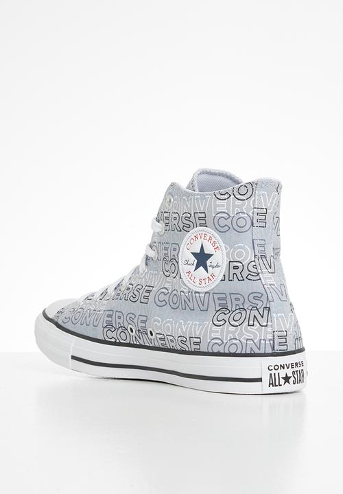 Converse - Chuck taylor all star wordmark graphic hi - gravel/black/white 