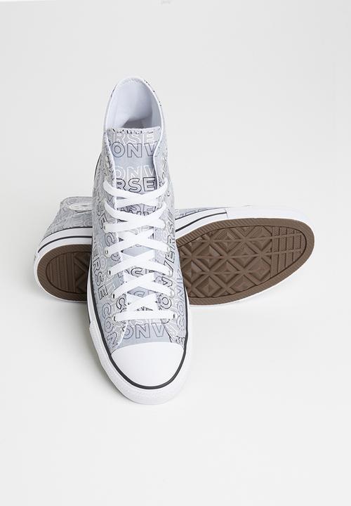 Converse - Chuck taylor all star wordmark graphic hi - gravel/black/white 