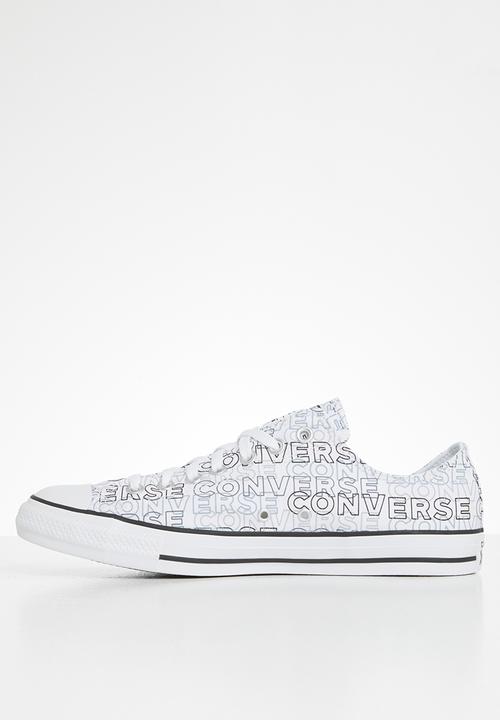Converse - Chuck taylor all star wordmark graphic ox - white/black/white